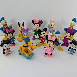 Disney Mickey Mouse and Friends Figurines Bundle Lot Pluto Donald Daisy Minnie